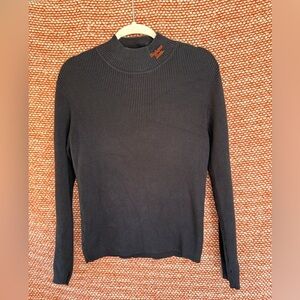 Oklahoma State Black Turtleneck Sweater